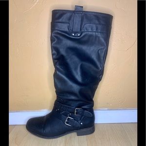 XOXO Tall Black Boots, size 10